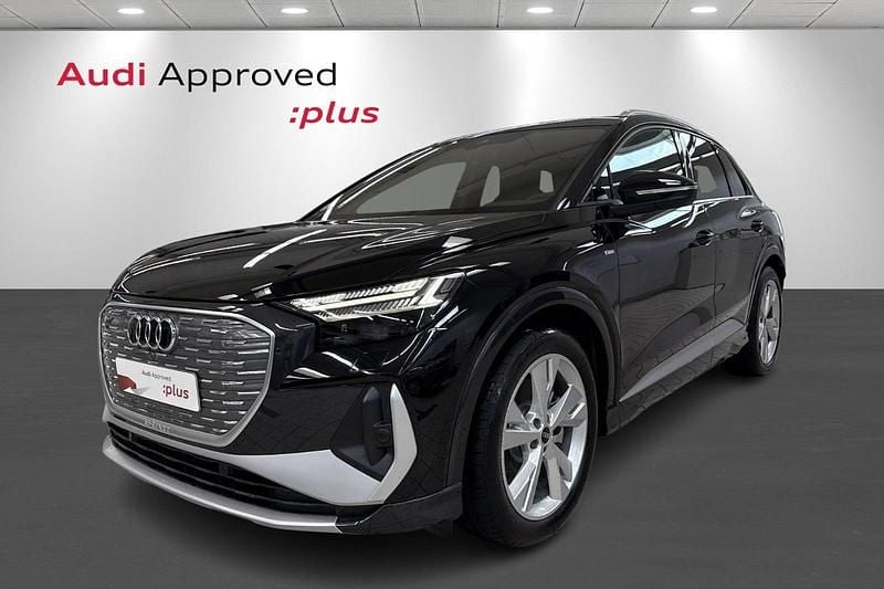 Sortmetal Brugt 2025 Audi Q4 e-tron S-Line SUV | 409.900 kr. (Fair pris) - Billede 1/4
