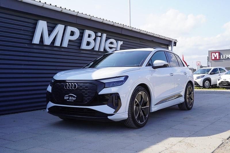 Hvid Brugt 2022 Audi Q4 e-tron S-Line SUV | 289.700 kr. - Billede 1/4