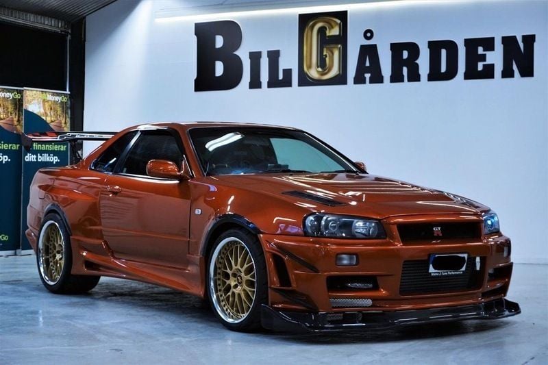 Orange Brugt 1998 Nissan Skyline GT Coupe | 375.000 kr. - Billede 1/4