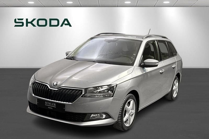 Champagnemetal Brugt 2019 Skoda Fabia Ambition Stationcar | 127.900 kr. (Fair pris) - Billede 1/4