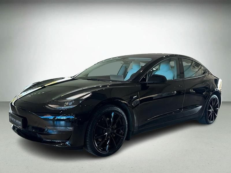 Sort Brugt 2022 Tesla Model 3 Long Range AWD Sedan | 219.900 kr. (Fair pris) - Billede 1/4