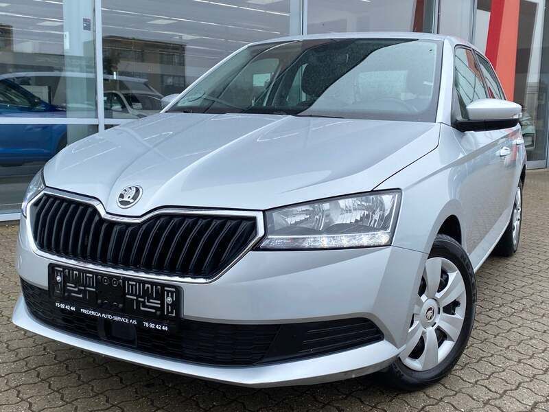 Sølvmetal Brugt 2019 Skoda Fabia Ambition Hatchback | 114.900 kr. (Fair pris) - Billede 1/4