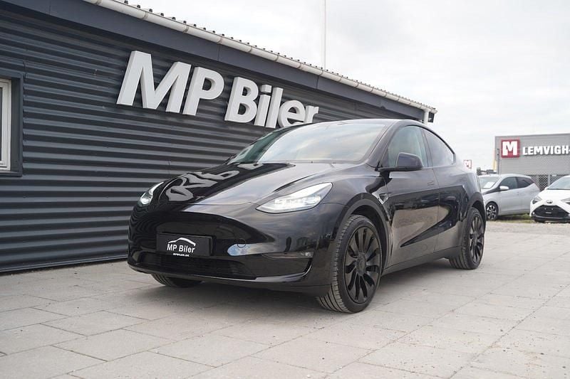 Sort Brugt 2023 Tesla Model Y Long Range AWD SUV | 289.700 kr. (Fair pris) - Billede 1/4