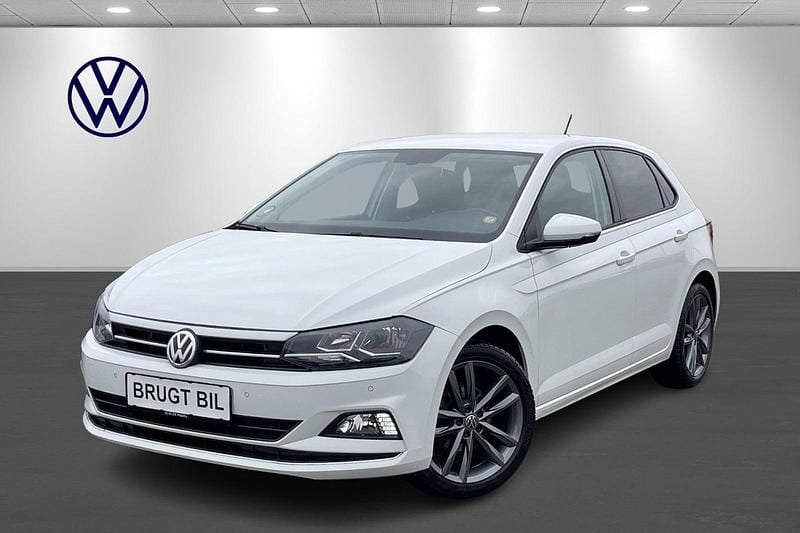 Hvid Brugt 2018 VW Polo Highline Hatchback | 134.900 kr. (Lidt for dyr) - Billede 1/4