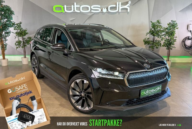 Sortmetal Brugt 2021 Skoda Enyaq iV Suite SUV | 234.000 kr. (Fair pris) - Billede 1/3