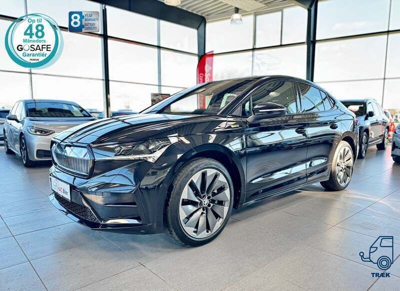 Sortmetal Brugt 2022 Skoda Enyaq iV RS SUV | 369.700 kr. (Fair pris) - Billede 1/4