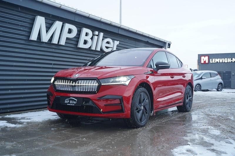 Rød Brugt 2024 Skoda Enyaq iV RS SUV | 354.900 kr. (Super pris) - Billede 1/4