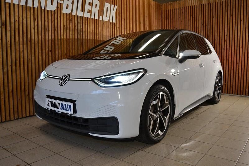 Hvid Brugt 2021 VW ID.3 Pro Hatchback | 194.800 kr. (Fair pris) - Billede 1/4