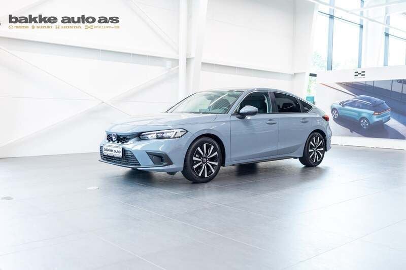 Gråmetal Ny 2024 Honda Civic Elegance Hatchback | 369.900 kr. - Billede 1/4