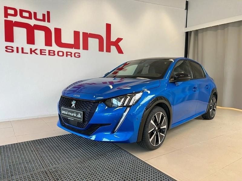 Blå Brugt 2021 Peugeot e-208 GT Hatchback | 144.800 kr. (Fair pris) - Billede 1/4