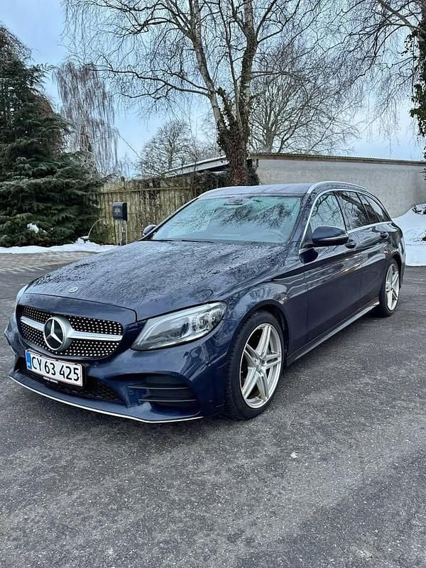 Brugt Mercedes C220 194 HK (142 kW) 2018 Blå Stationcar