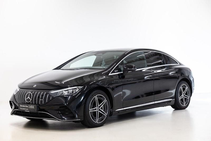 Farve: sortmetal Brugt 2024 Mercedes EQE350 AMG | 489.900 kr. (God pris) - Billede 1/4