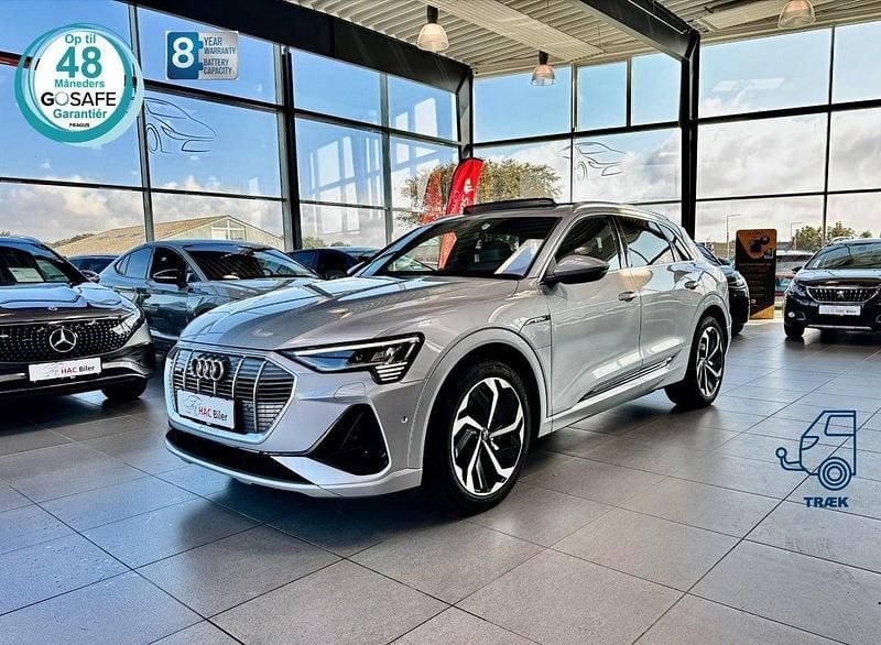 Sølvmetal Brugt 2021 Audi e-tron S-Line SUV | 399.700 kr. (God pris) - Billede 1/4