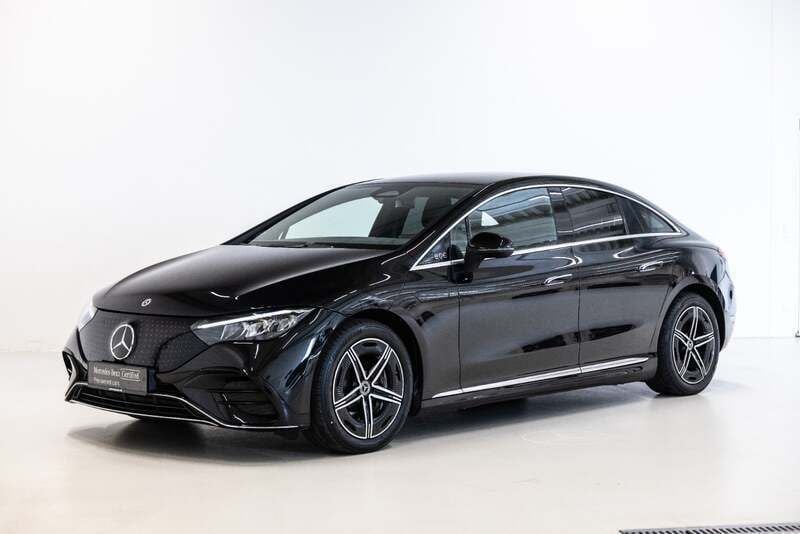 Farve: sortmetal Brugt 2024 Mercedes EQE350 AMG | 489.900 kr. - Billede 1/4