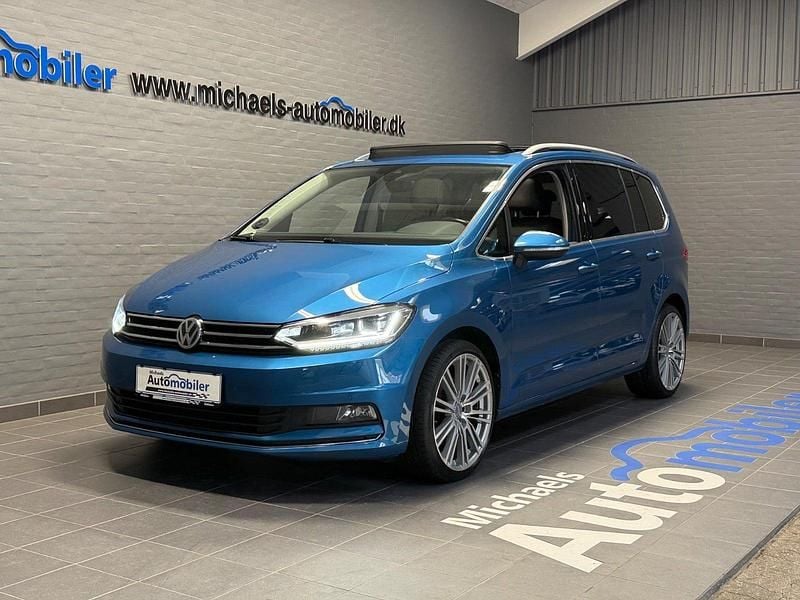 Blåmetal Brugt 2018 VW Touran Highline MPV | 289.900 kr. (Dyr) - Billede 1/4