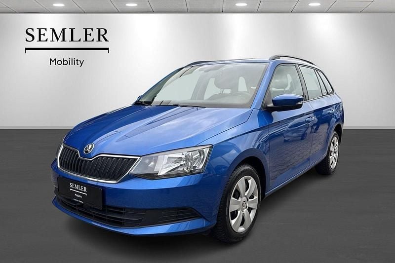 Blåmetal Brugt 2018 Skoda Fabia Ambition Stationcar | 109.900 kr. (Fair pris) - Billede 1/4