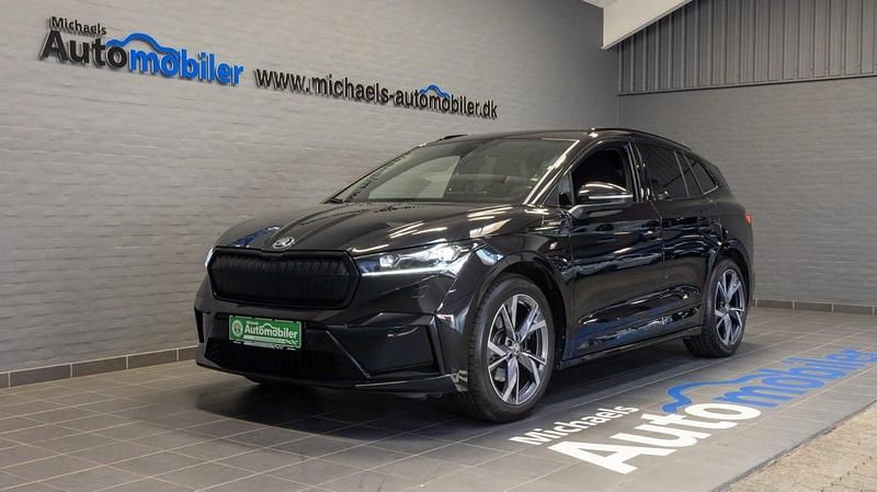 Sortmetal Brugt 2023 Skoda Enyaq iV SportLine SUV | 329.900 kr. (Dyr) - Billede 1/4