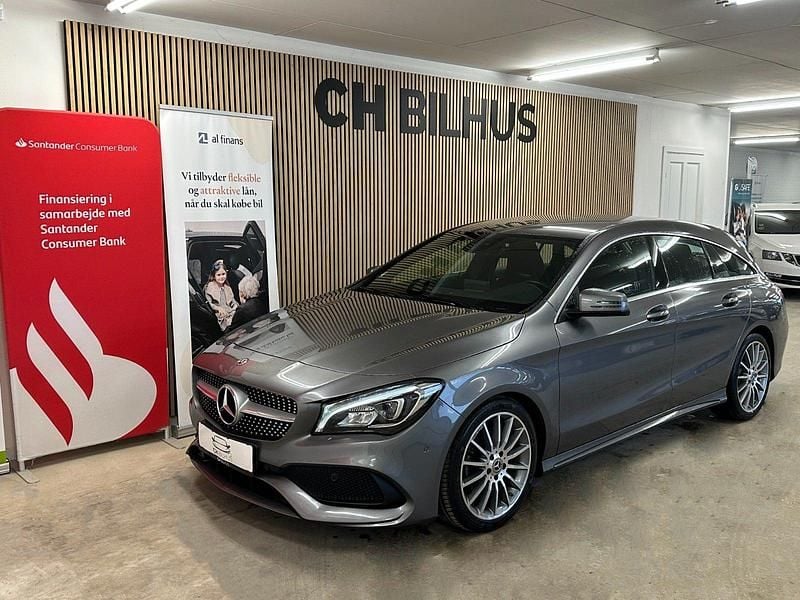 Brugt Mercedes CLA220 Shooting Brake AMG line 177 HK (130 kW) 2018 Gråmetal Stationcar