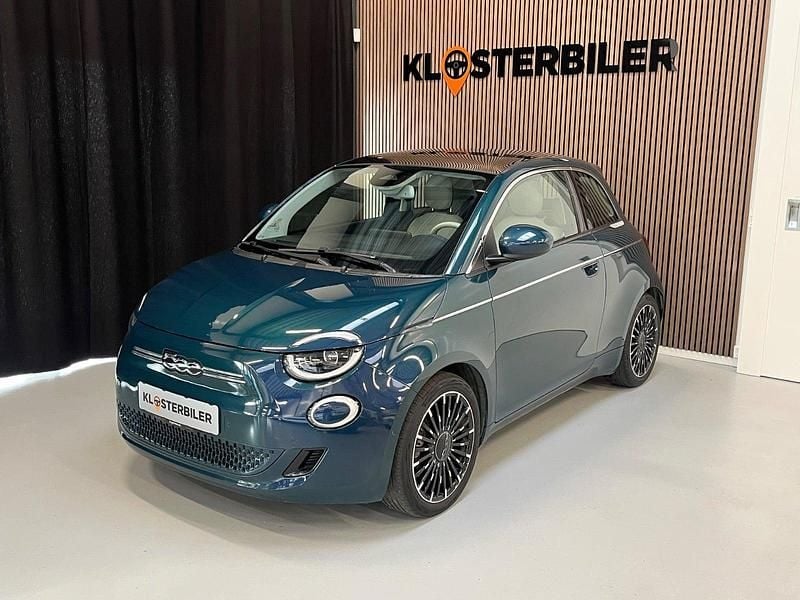 Mørkblå Brugt 2023 Fiat 500e La Prima | 159.700 kr. (Fair pris) - Billede 1/4
