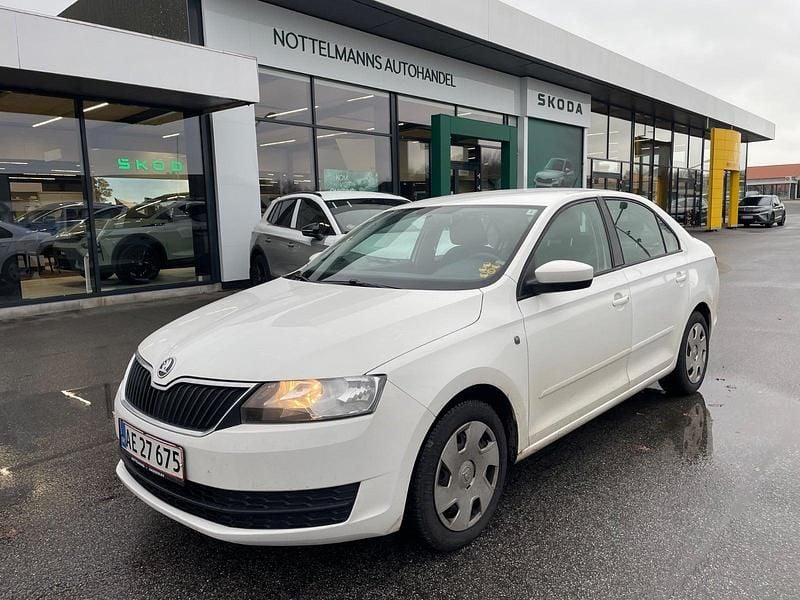 Hvid Brugt 2013 Skoda Rapid Ambition Hatchback | 29.900 kr. (God pris) - Billede 1/4
