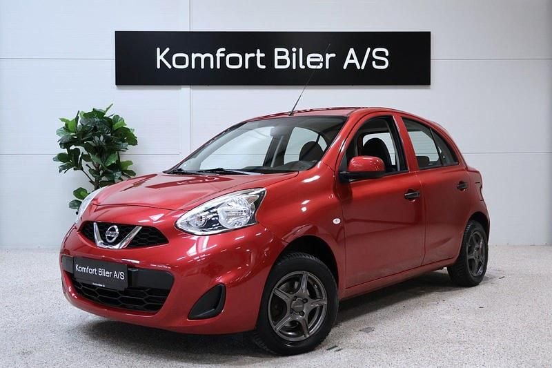 Rødmetal Brugt 2015 Nissan Micra Acenta Hatchback | 59.800 kr. (Fair pris) - Billede 1/4