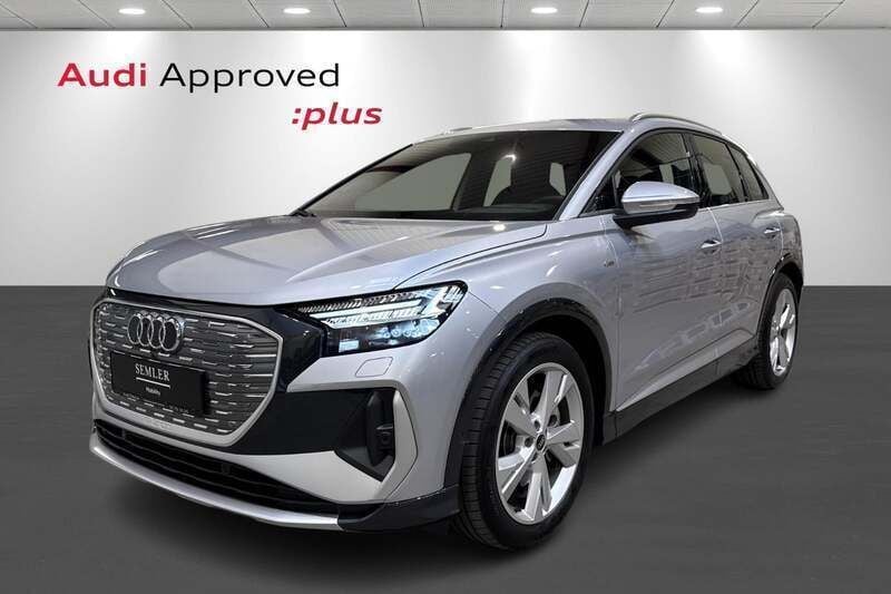 Sølvmetal Brugt 2024 Audi Q4 e-tron S-Line SUV | 429.900 kr. (Fair pris) - Billede 1/4