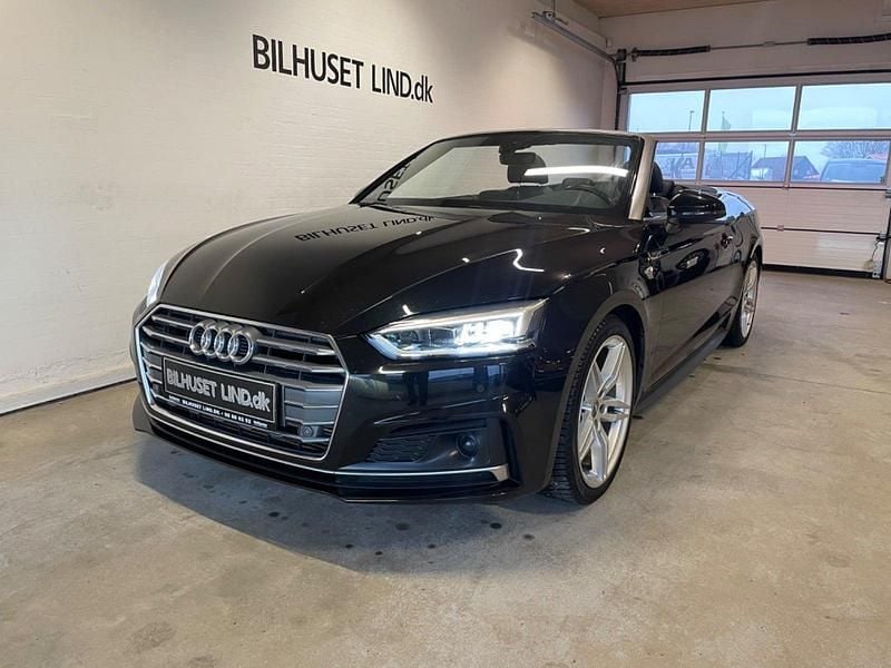 Sortmetal Brugt 2019 Audi A5 Cabriolet S-Line Cabriolet | 499.900 kr. - Billede 1/4