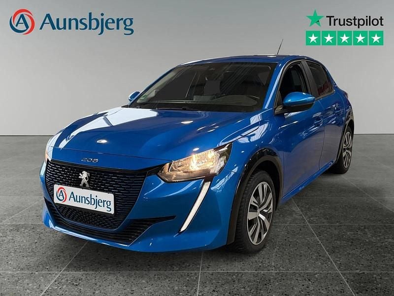Brugt Peugeot e-208 Active 100 kW (136 HK) 2021 Blå met. Hatchback