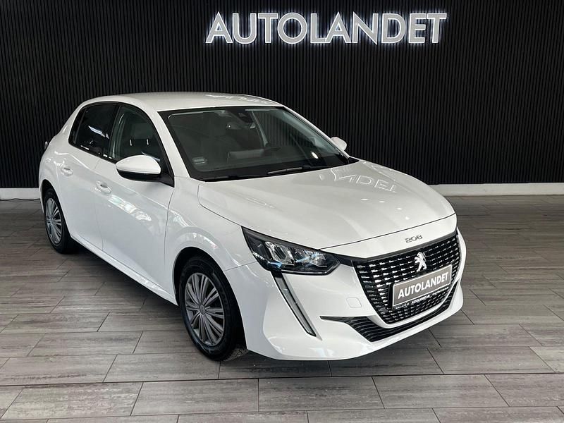 Hvid Brugt 2021 Peugeot 208 Allure Hatchback | 109.800 kr. (God pris) - Billede 1/4