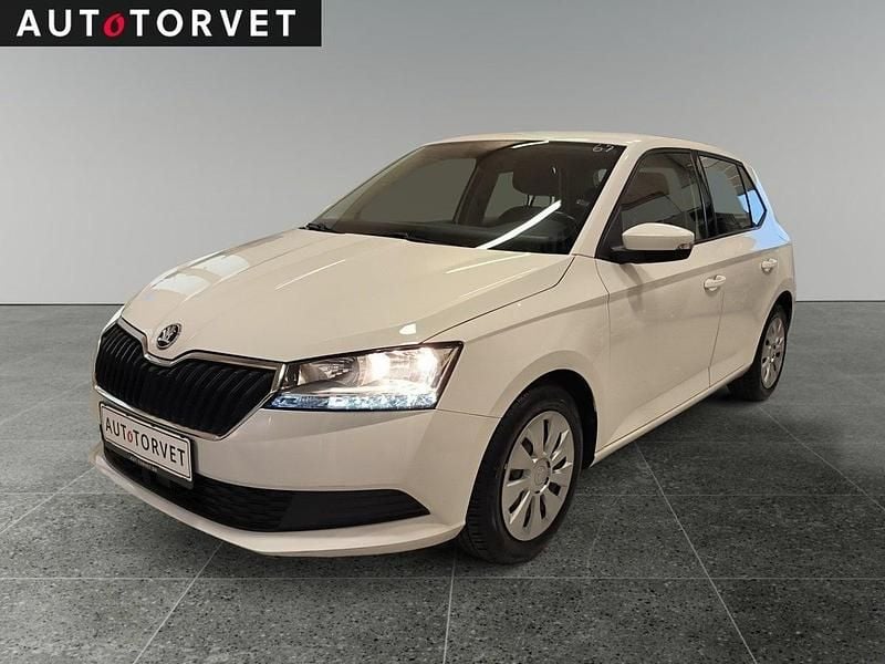 Hvid Brugt 2021 Skoda Fabia Ambition Hatchback | 119.700 kr. (God pris) - Billede 1/4