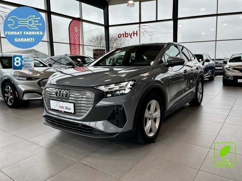 Grå Brugt 2022 Audi Q4 Sportback e-tron Advanced SUV | 309.700 kr. (God pris) - Billede 1/4