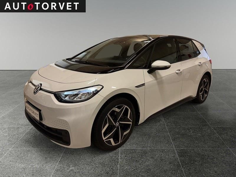 Hvid Brugt 2022 VW ID.3 Pro Hatchback | 154.700 kr. (Super pris) - Billede 1/4