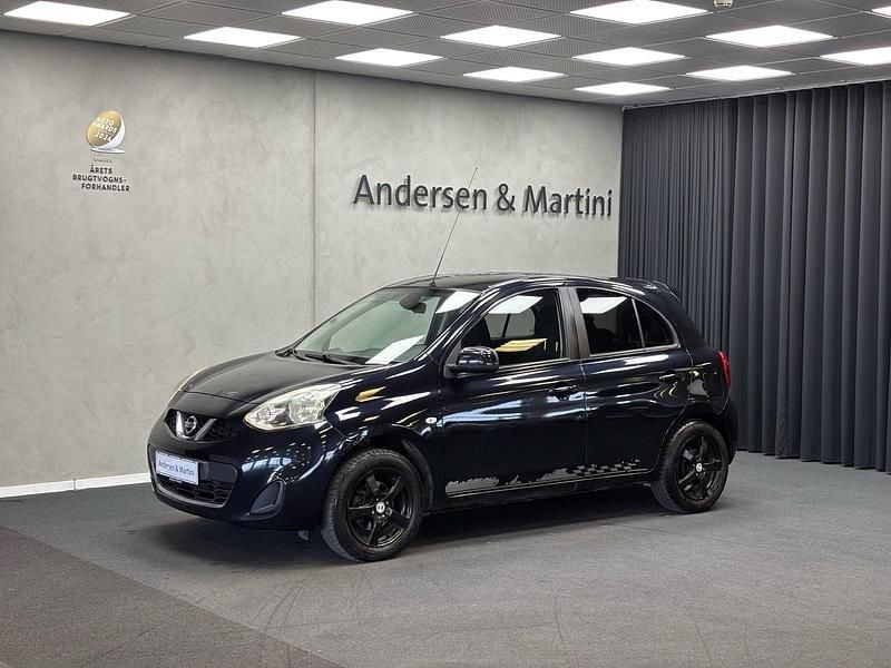 Sort Brugt 2014 Nissan Micra Acenta Hatchback | 39.400 kr. (Fair pris) - Billede 1/4