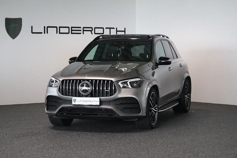 Champagnemetal Brugt 2019 Mercedes GLE450 AMG AMG line SUV | 900.000 kr. - Billede 1/4