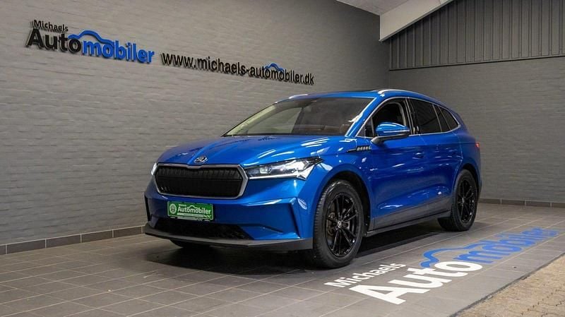 Blåmetal Brugt 2021 Skoda Enyaq iV Lodge SUV | 274.900 kr. (Fair pris) - Billede 1/4