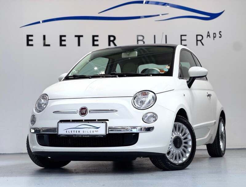 Hvid Brugt 2012 Fiat 500 Lounge | 49.900 kr. (Fair pris) - Billede 1/4