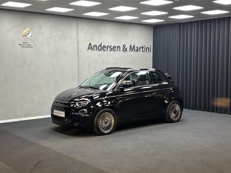 Sort Brugt 2024 Fiat 500e Icon Cabriolet | 182.500 kr. (Dyr) - Billede 1/4