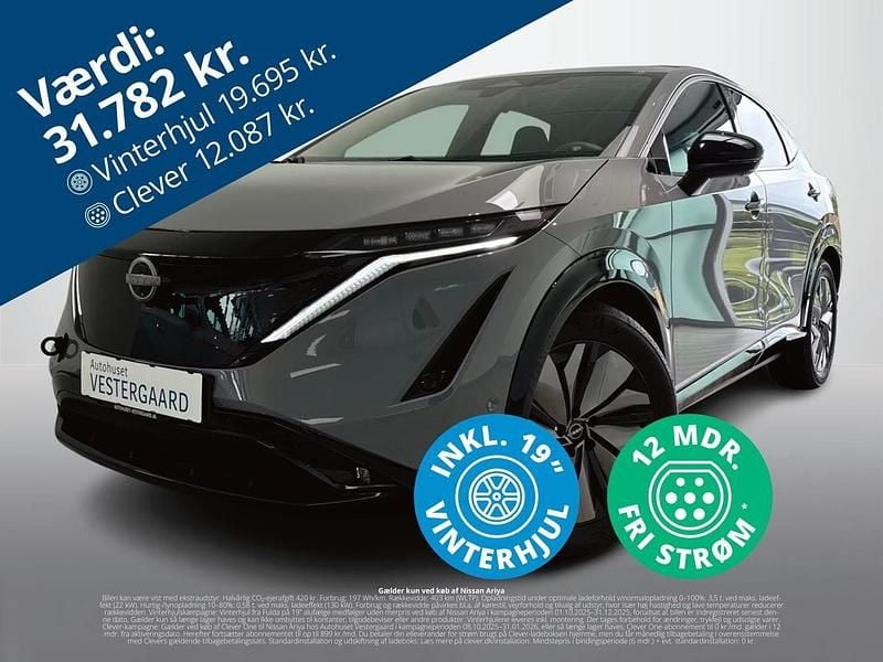 Grå Brugt 2024 Nissan Ariya Evolve SUV | 384.000 kr. - Billede 1/4