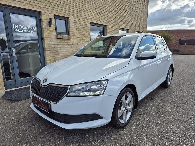 Hvid Brugt 2019 Skoda Fabia Hatchback | 94.900 kr. (God pris) - Billede 1/3