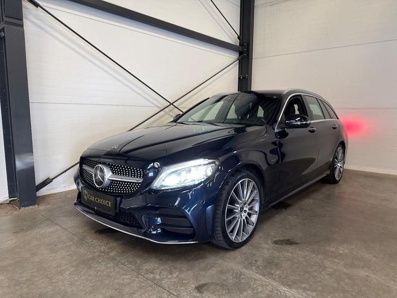 Blå Brugt 2019 Mercedes C300e AMG line Stationcar | 339.500 kr. - Billede 1/4