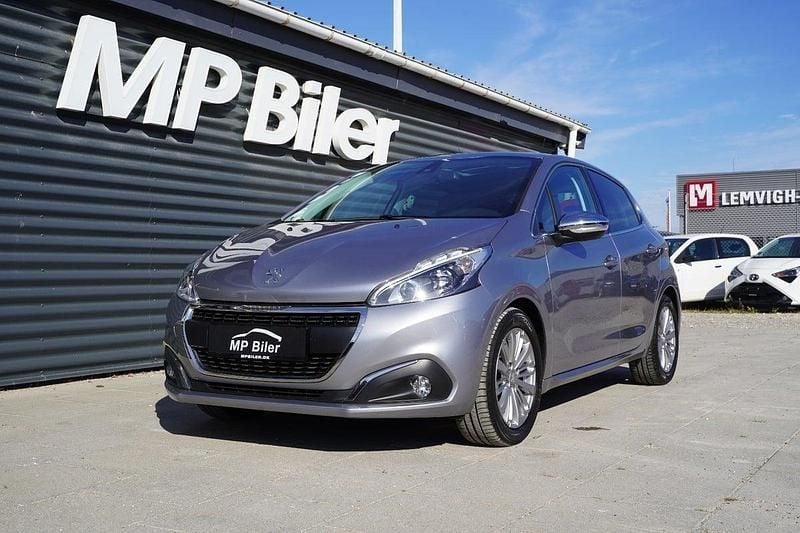 Sølvmetal Brugt 2019 Peugeot 208 Allure Sky Hatchback | 99.700 kr. (Fair pris) - Billede 1/4