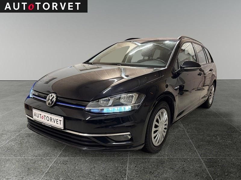 Sort Brugt 2019 VW Golf VII Comfortline Stationcar | 124.700 kr. (God pris) - Billede 1/4