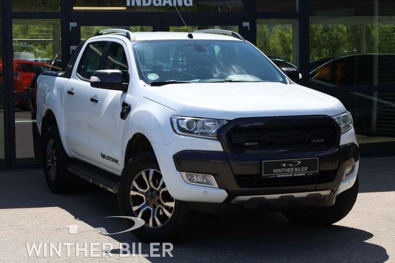 Hvid Brugt 2016 Ford Ranger Wildtrack Afhentning | 119.900 kr. - Billede 1/4