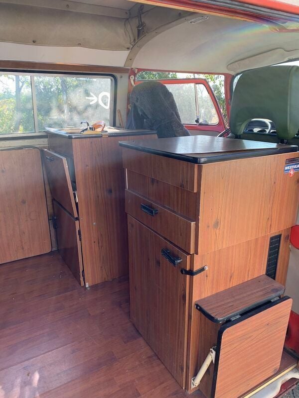 Brugt VW T2 63 HK (46 kW) 1973 Rød Van