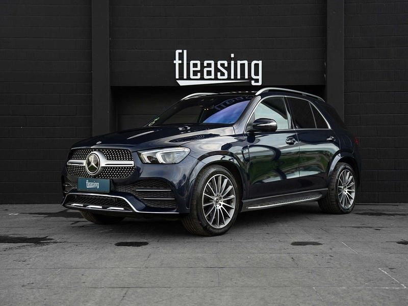Blåmetal Brugt 2020 Mercedes GLE350 AMG line SUV | 4.226 kr. - Billede 1/4
