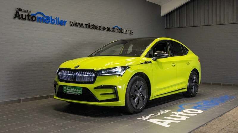 Gul Brugt 2024 Skoda Enyaq iV RS SUV | 429.900 kr. (Fair pris) - Billede 1/4