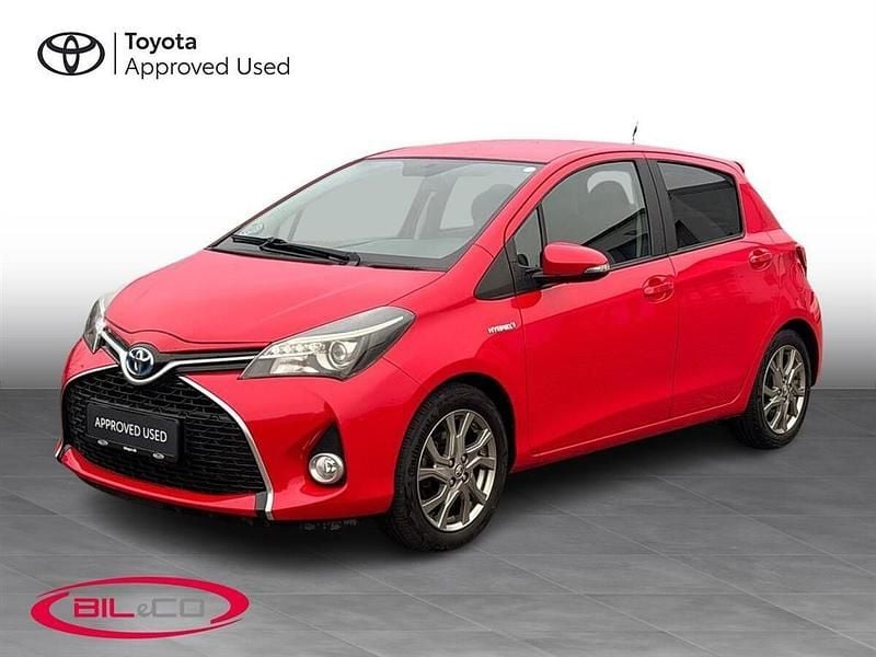 3p0 fire red Brugt 2016 Toyota Yaris Hybrid H2 Hatchback | 114.900 kr. (Fair pris) - Billede 1/3