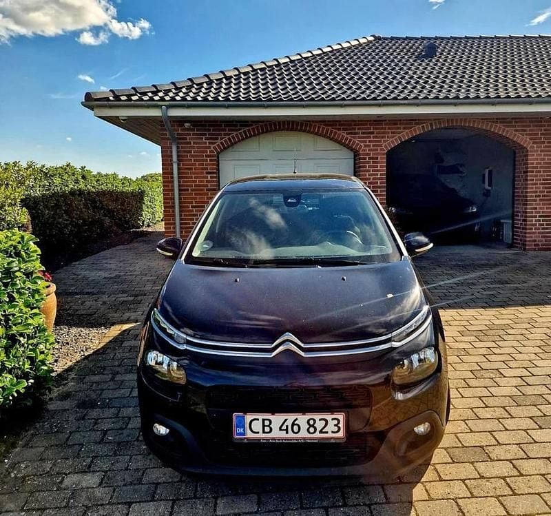Sort Brugt 2018 Citroën C3 PureTech Hatchback | 59.000 kr. (Fair pris) - Billede 1/3