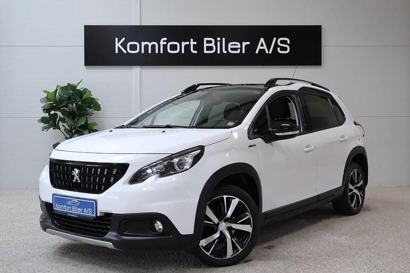 Hvid Brugt 2018 Peugeot 2008 GT-line SUV | 79.900 kr. (Fair pris) - Billede 1/4