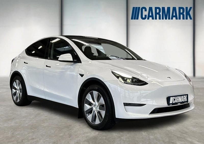 Hvid Brugt 2022 Tesla Model Y Long Range AWD SUV | 234.900 kr. (God pris) - Billede 1/4